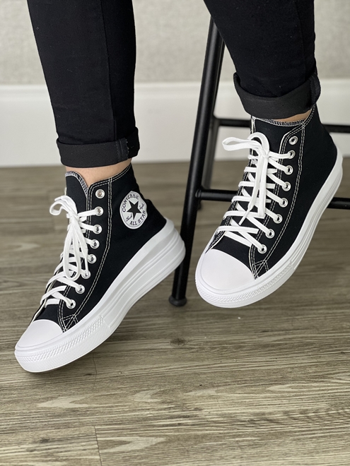 All Star Chuck Taylor Move Preto Cano Alto