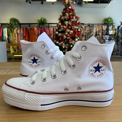 Tênis Converse Chuck Taylor All Star Platform Hi Branco CT04940003