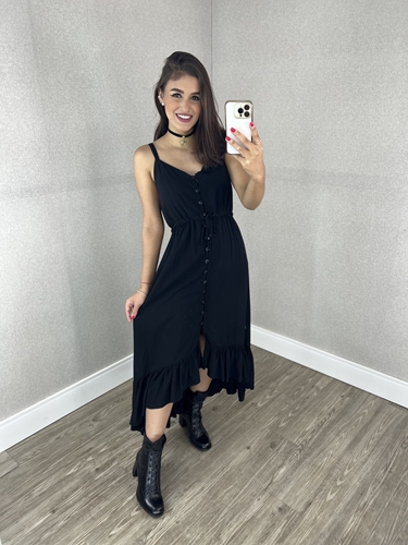 Vestido sales mullet preto