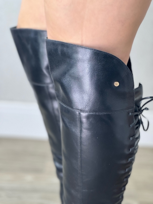 Bota over knee mega boots hot sale 979 preto