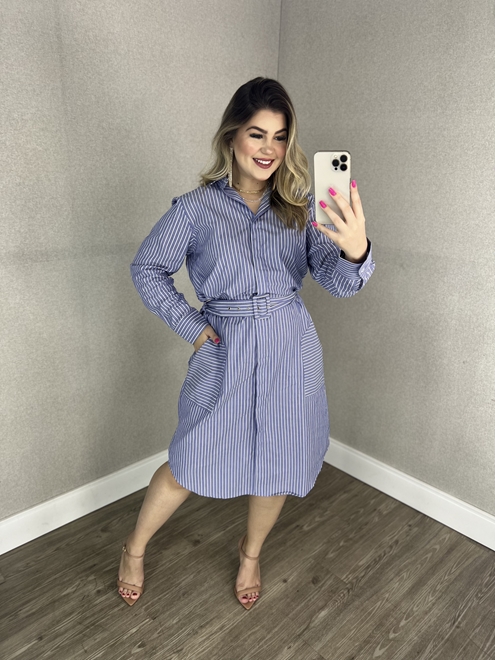Chemise listrada sales
