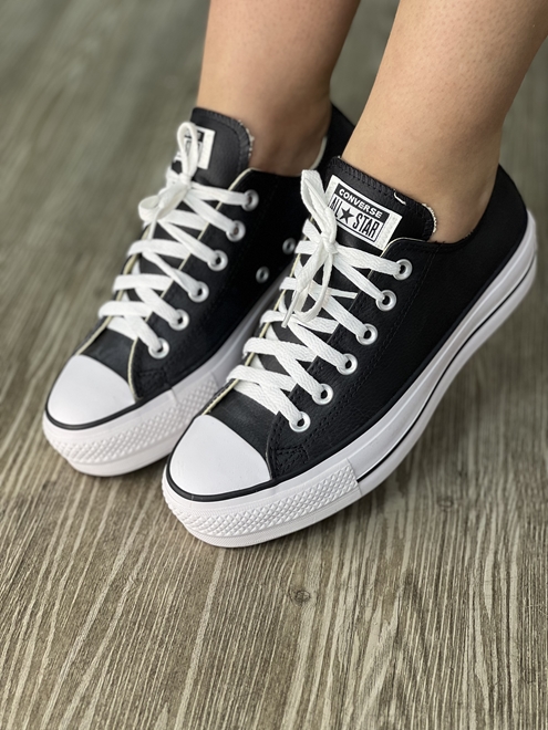 Tênis All Star Cano Baixo Couro - Converse Unissex-Loja Fisico & Forma