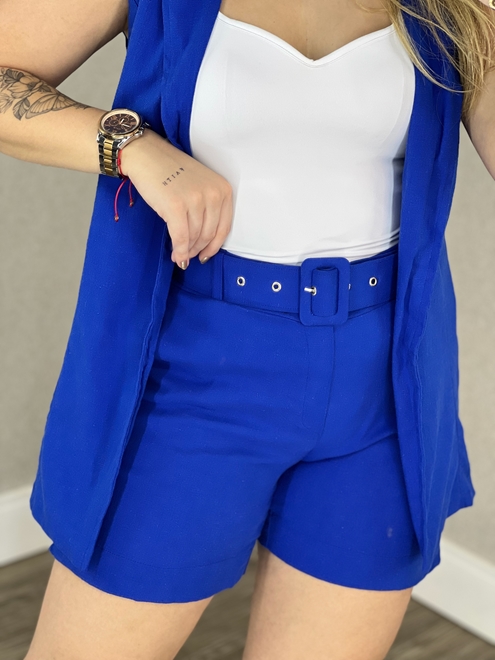 Conjunto de short e colete plus size deals